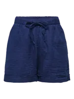 Only Leoni Seersucker Pull-On Shorts - thumbnail