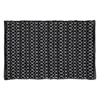 Sealskin Badmat Boho 60x90 cm Polyester / Katoen Zwart - thumbnail