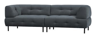 WOOOD Bank 'Lloyd' 4-zits, Velvet, kleur Cloud