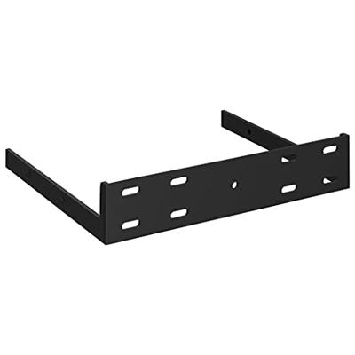 Hoekschappen zwevend 4 st 35x35x3,8 cm MDF grijs