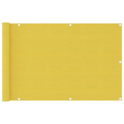 VidaXL Balkonscherm 90x400 cm hdpe geel