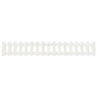 VidaXL Plantenbak verhoogd hekontwerp 200x30x30 cm grenenhout wit - thumbnail