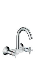 Hansgrohe Logis classic wand keukenkraan met hoge uitloop chroom 71286000 - thumbnail