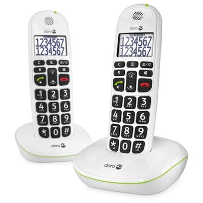Doro PhoneEasy 110 - Duo DECT telefoon - Wit