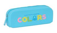 Schoolpennenzak Benetton Spring Hemelsblauw 18.5 x 7.5 x 5.5 cm - thumbnail