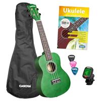Cascha CUC104S concert ukelele set groen - thumbnail