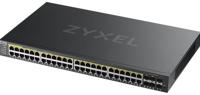 Zyxel GS2220-50HP-EU0101F netwerk-switch Managed L2 Gigabit Ethernet (10/100/1000) Zwart Power over - thumbnail