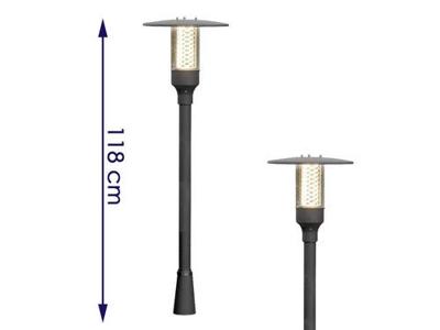Vloerlamp Nova - matzwart - thumbnail