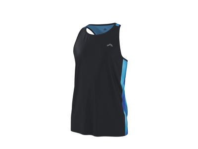CRIVIT Heren sporthemd (Zwart/blauw, XL)