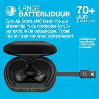 JLab Audio Epic Air Sport Hoofdtelefoons oorhaak, In-ear Bluetooth Zwart - thumbnail