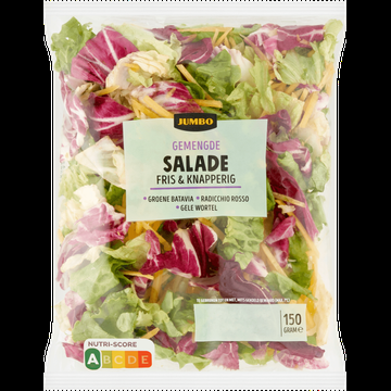 Jumbo Gemengde Salade Fris & Knapperig 150 g