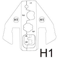 TOOLCRAFT PLE-0H1 Krimp-onderdelen Gloeiplugstekkers Krimpbereik: 1 mm² (max) Geschikt voor merk: TOOLCRAFT PZ-500 - thumbnail