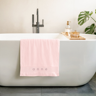 Handdoek borduren - Roze