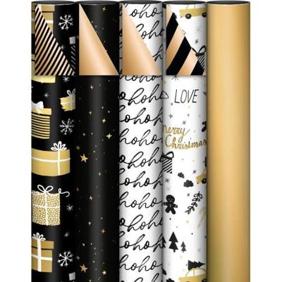 KP geschenkpapier Black & Gold, 70 cm x 2 m, geassorteerde kleuren