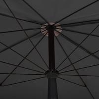 Parasol met paal 200x130 cm antracietkleurig - thumbnail