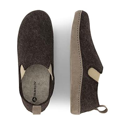 Travelin' Men - Closed heel slipper - Bruin - Maat 44 Travelin' Men - Closed heel slipper - Bruin - Maat 44