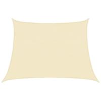 VidaXL Zonnezeil 160 g/m² 4/5x3 m hdpe crèmekleurig - thumbnail