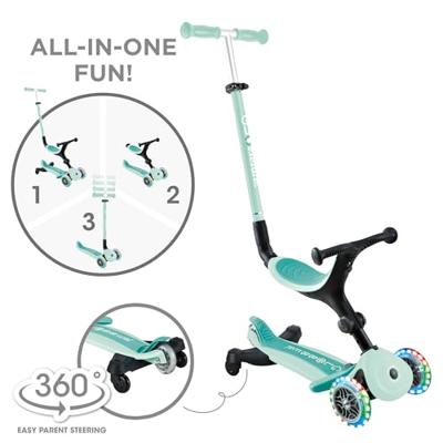Evolutieve step - Go Up Active Lights 360°- GLOBBER mintgroen - thumbnail