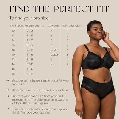 BH Ladyform Soft W X - Minimizer Bh - Bh voor kleinere borsten - Zwart - Stevige bh