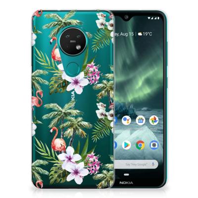 Nokia 7.2 | 6.2 TPU Hoesje Flamingo Palms