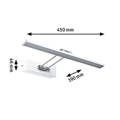 Paulmann Beam Fifty 99892 LED-schilderijlamp 7 W Warmwit Wit - thumbnail