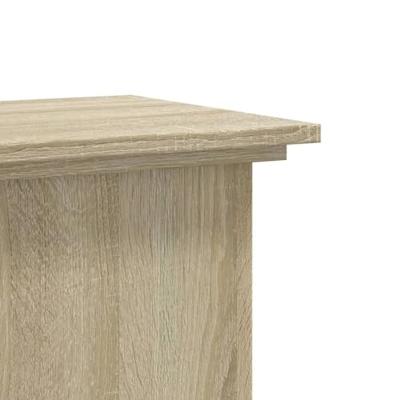 Plantenstandaard 33x33x60 cm bewerkt hout sonoma eikenkleurig