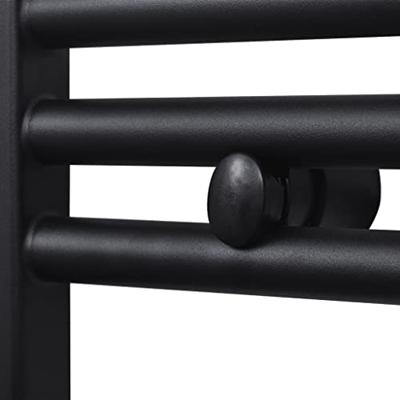 Radiator / handdoekenrek recht 480x480 mm zwart - thumbnail