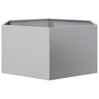 VidaXL Plantenbak zeshoek 104x90x45 cm gegalvaniseerd staal - thumbnail