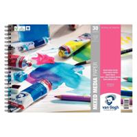 Van Gogh • spiraalgebonden blok met mix media-papier 30 vellen 300 g formaat 29,7 x 21 cm (a4) - thumbnail
