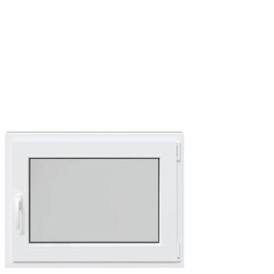 Kelderraam "RISOR" 80x50 cm draai-kiep DIN rechts antraciet