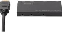 Digitus DS-45322 2 poorten HDMI-splitter LED-weergave, Met metalen behuizing, Ultra HD-geschikt 4096 x 2160 Pixel Zwart - thumbnail