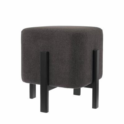 Poef Jack zwart 48cm