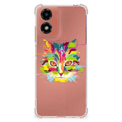 Motorola Moto G24 | G24 Power | G04 Stevig | Bumper Hoesje | Cat Color Motorola Moto G24 | G24 Power | G04 Stevig | Bumper Hoesje | Cat Color