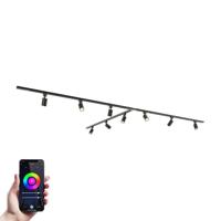 Taros Railverlichting Pakket - T-vorm - 3x 1,5m rail - 9 railspots - Incl. RGBWW GU10 - IP20 - Modulair - 230V - thumbnail