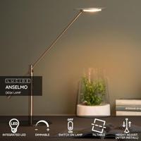 Lucide ANSELMO - Bureaulamp - LED Dimb. - 1x9W 3000K - Mat chroom - thumbnail