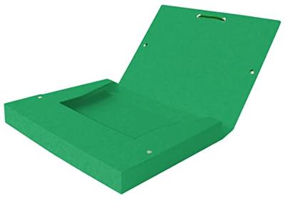 Elastobox oxford top file+ a4 40mm groen | 9 stuks