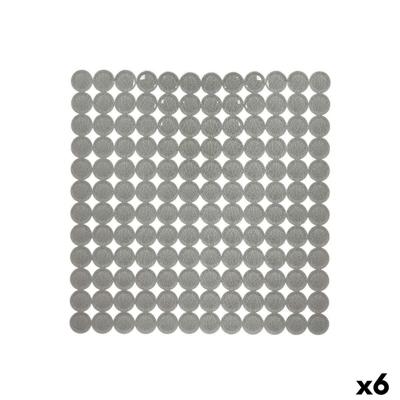 Antislipmat voor in de douche Berilo Grijs PVC 54 x 54 x 1 cm 6 x 55 x 6 cm (6 Stuks)