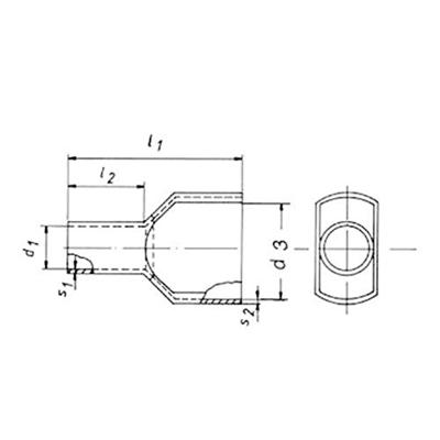 Klauke 8698 Dubbele adereindhulzen 0.5 mm² Deels geïsoleerd Wit 1000 stuk(s)