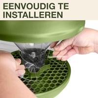 Swissinno Großvogel-Abwehr Ring für Vogelfutter Silos Davos und Lucerne Bescherming voor voedersilo tegen grote vogels Zilver 1 stuk(s) 1 860 001K - thumbnail