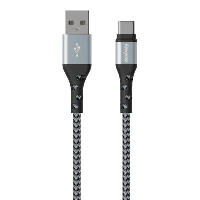 Energizer - Gevlochten USB-C oplaadkabel - lange oplaadkabel - Hoge sterkte - Zwart