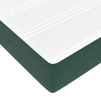Boxspringbed met matras Donkergroen 160 x 210 cm Stof - thumbnail