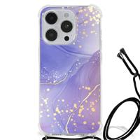 Back Cover voor iPhone 14 Pro Watercolor Paars - thumbnail