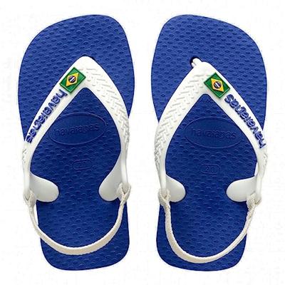 Teenslippers voor baby Brasil Logo II HAVAIANAS marine