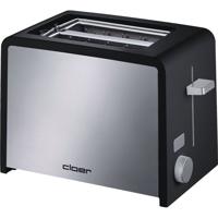 Cloer Toaster 3210 2 snede(n) Zwart, Zilver - thumbnail