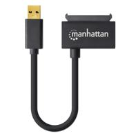 Manhattan 130424 USB 3.0 naar SATA adapter voor het aansluiten van 2,5 SATA harde schijven op USB 3.0-poorten - thumbnail