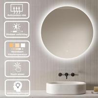 Loxa - Ronde Badkamerspiegel Lena met Led 50cm - Dimbaar - Condensvrij vlak - Duurzame kwaliteit - Eenvoudige installatie - thumbnail