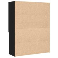 Wasmachinekast 70,5x25,5x90 cm zwart eikenkleurig - thumbnail