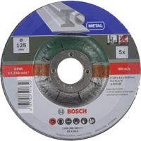 Bosch Accessoires 5-delige doorslijpschijvenset gebogen voor metaal | 125 x 2,5 mm - 2609256333 - thumbnail