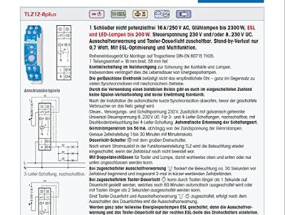 Eltako 23100832 Schakelklok trappenhuisverlichting Eltako 23100832 Schakelklok trappenhuisverlichting