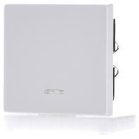 Merten 431019 Wisselschakelaar Afdekking System M Polar-wit 1 stuk(s) - thumbnail